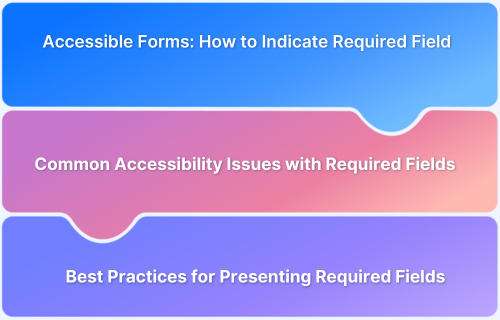 Accessible Forms How to Indicate Required Field