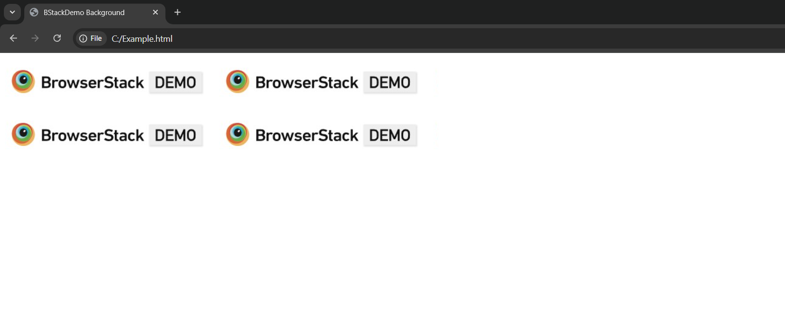 Add background images in HTML using Inline CSS