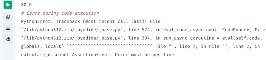 Checking preconditions using Assert in Python