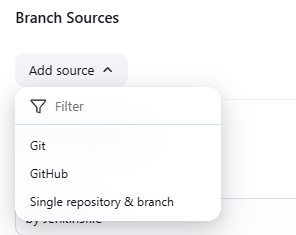 Configuring Branch Sources in Jenkins