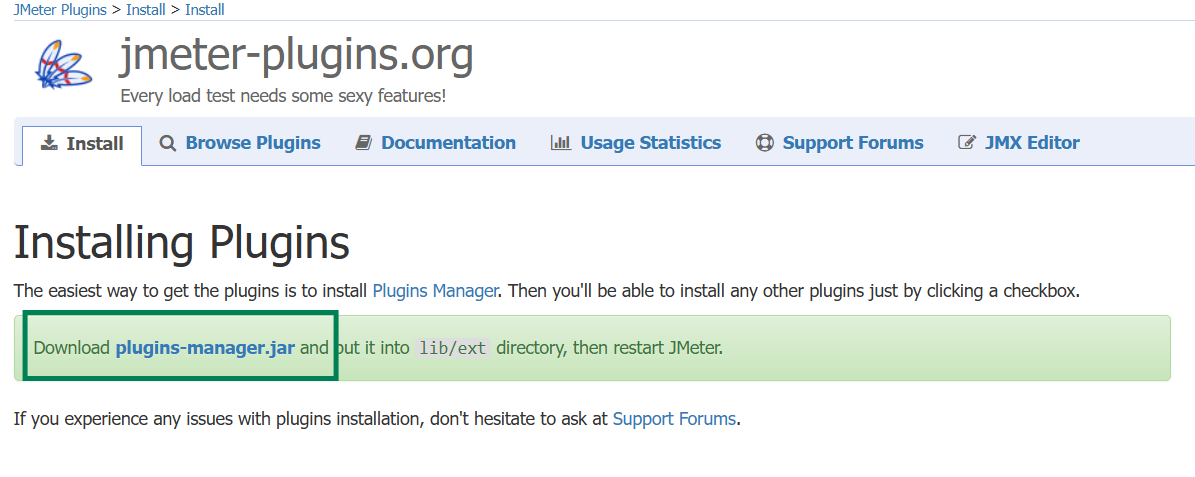 Download the Plugins Manager JAR
