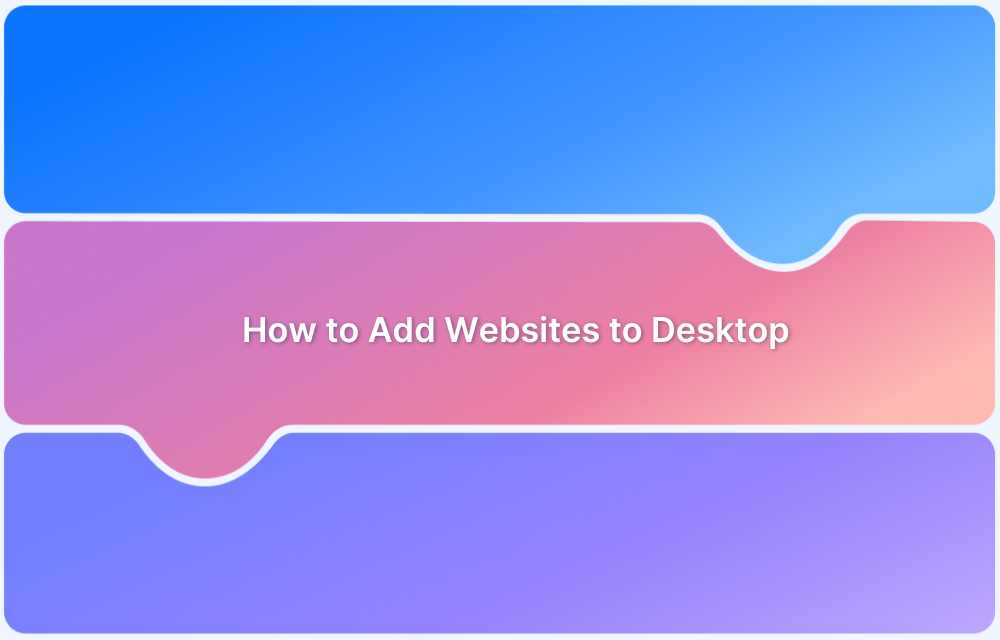 How to Add Websites to Desktop