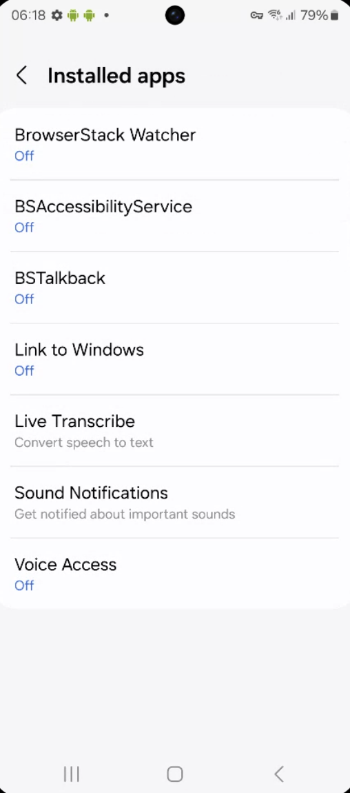 How to enable Accessibility Permission in Android Step 3