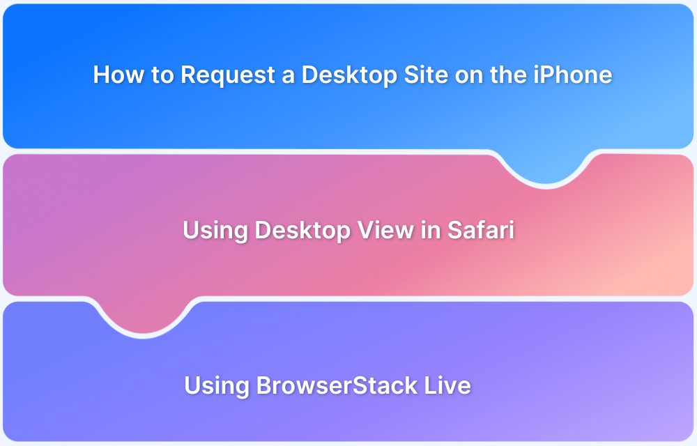 How to request a desktop site on the iPhone