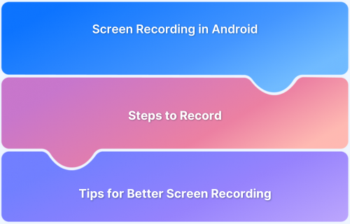 How to screen record in android phone