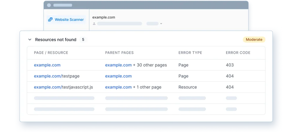 Identify resource loading errors that hamper UX 