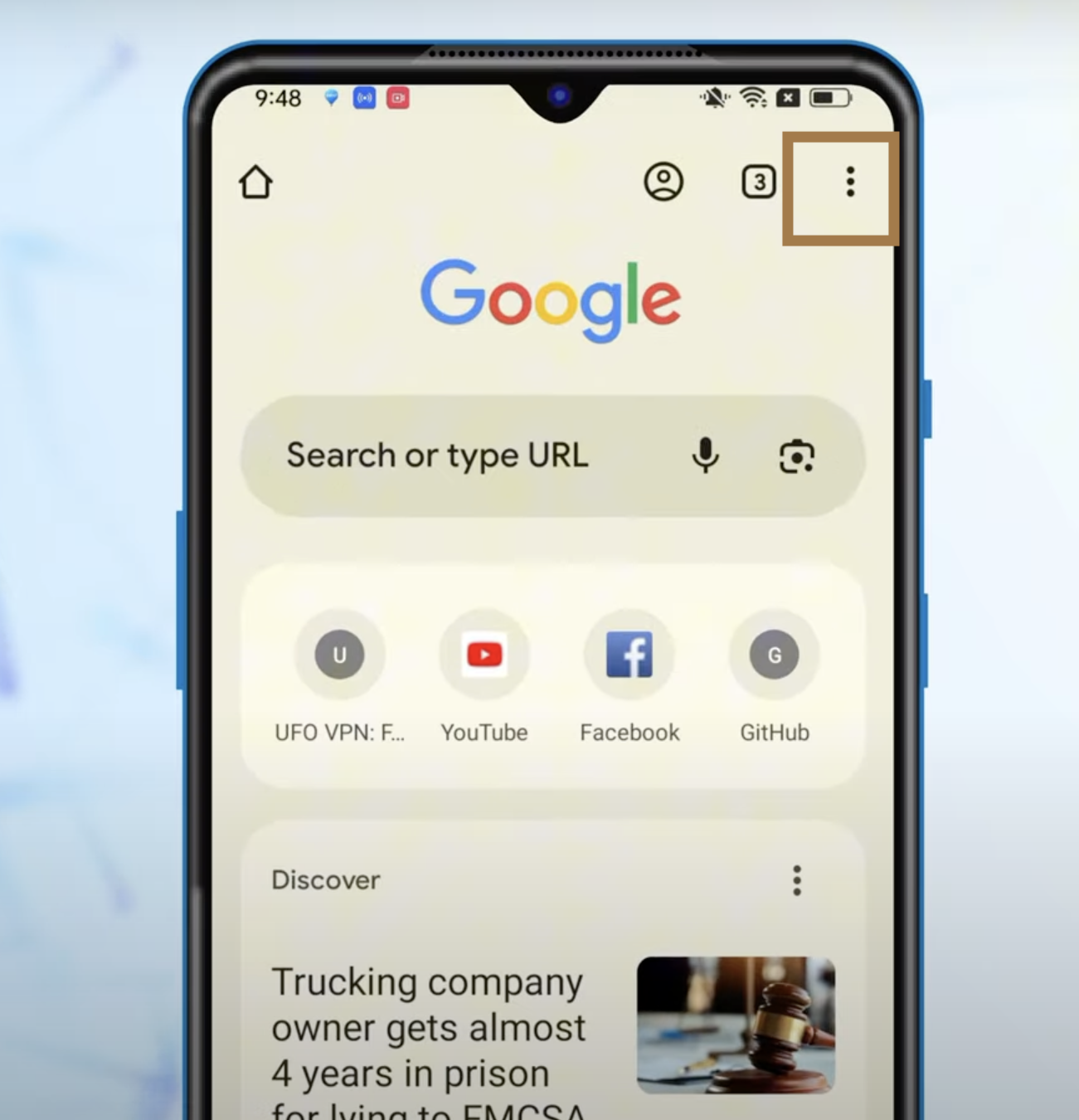 Open Chrome in Android
