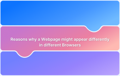 Reasons why a Webpage might appear differently in different Browsers