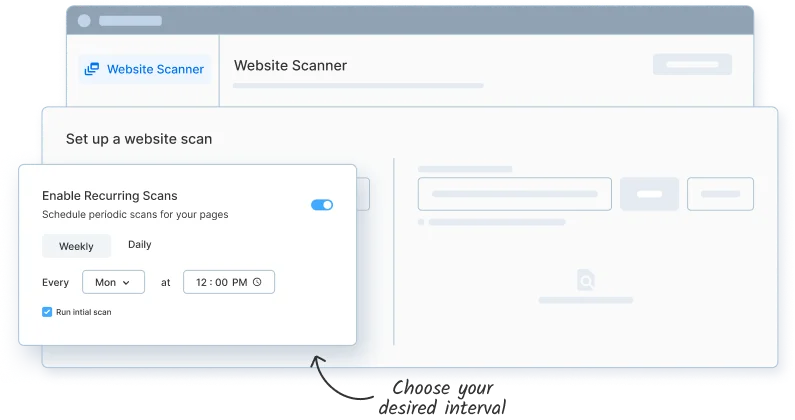 Scheduled scans for ongoing responsiveness checks