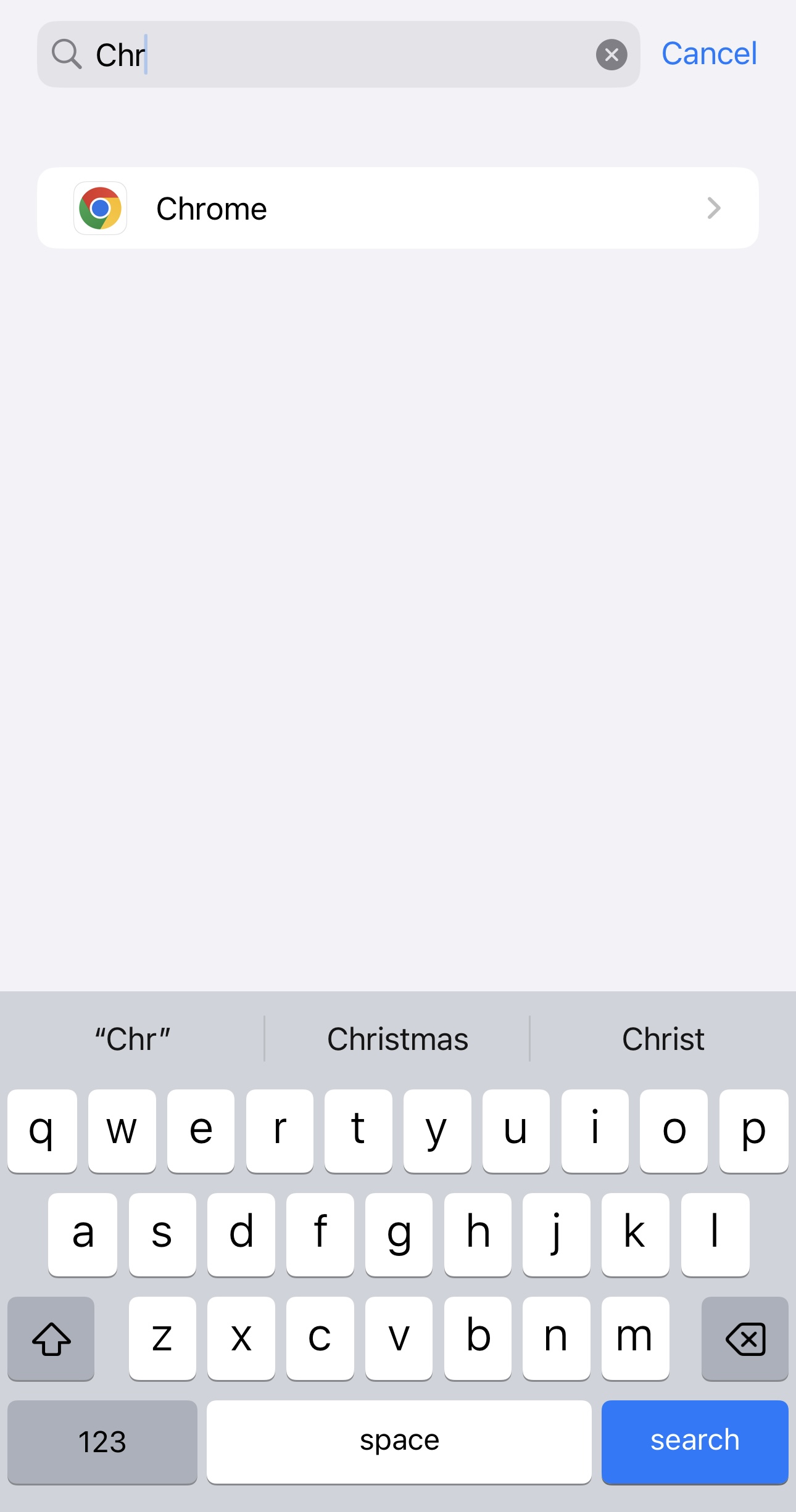 Scroll to Chrome