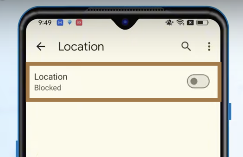 Toggle Location to Blocked