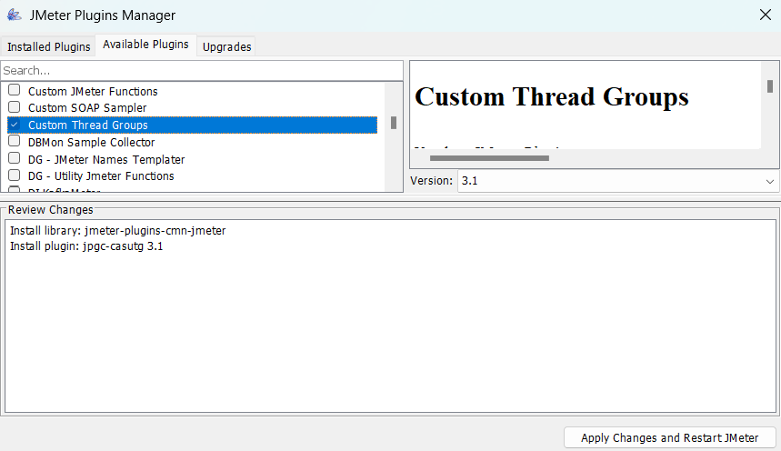 Install Plugins from the Manager 
