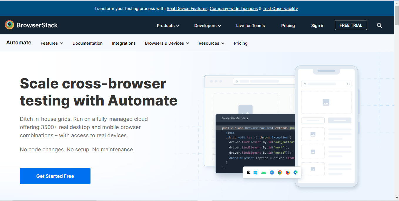 BrowserStack Automate