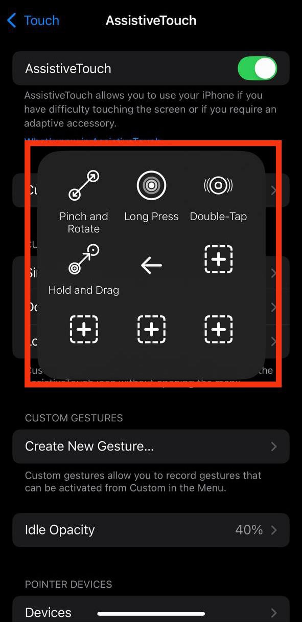 CUSTOMIZE TOP LEVEL MENU