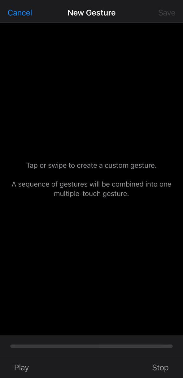 NEW GESTURE SCREEN