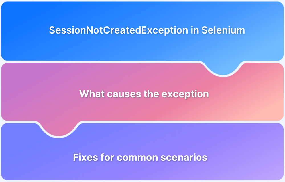 SessionNotCreatedException in Selenium