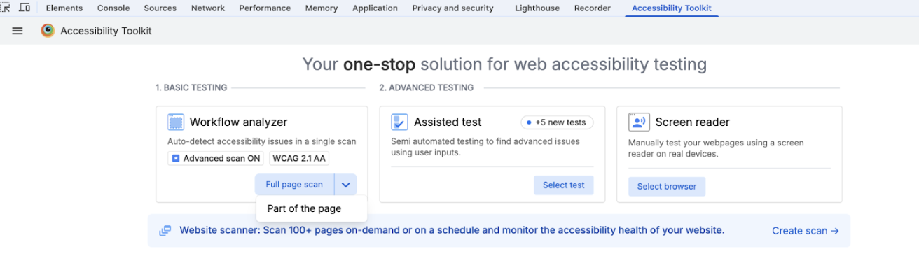BrowserSTack Accessibility Toolkit