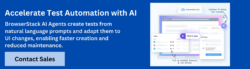 BrowserStack Low Code Automation AI Agents