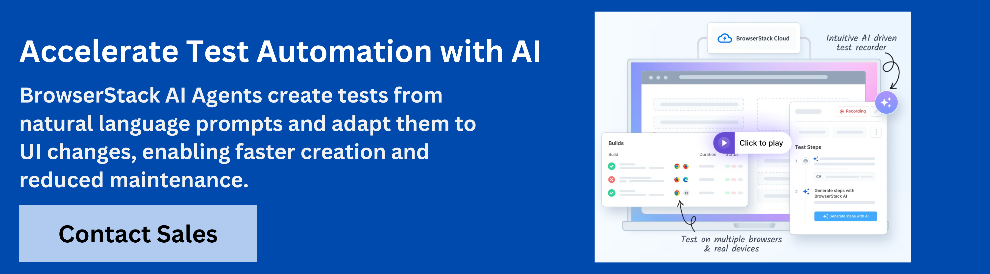 BrowserStack Low Code Automation AI Agents