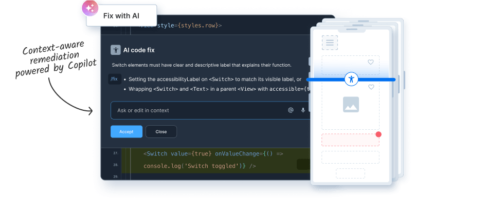 AI-powered remediation guidance directly in your IDE