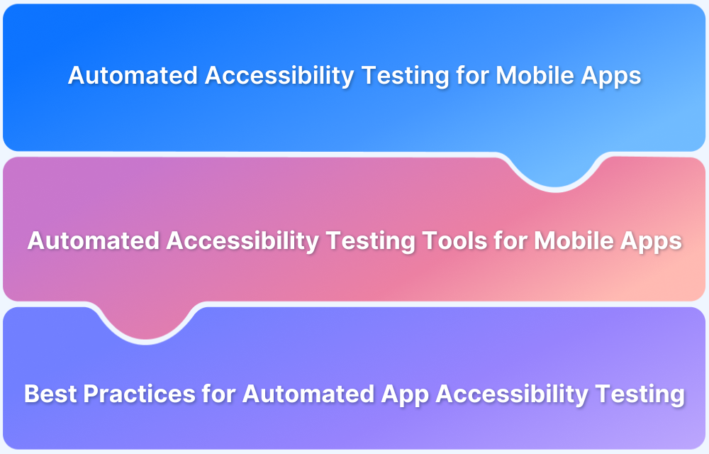 Automated Accessibility Testing for Mobile Apps Tools, Guidelines, and Best Practices