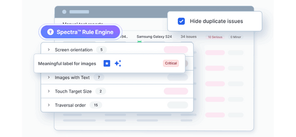 BrowserStack App Accessibility Features
