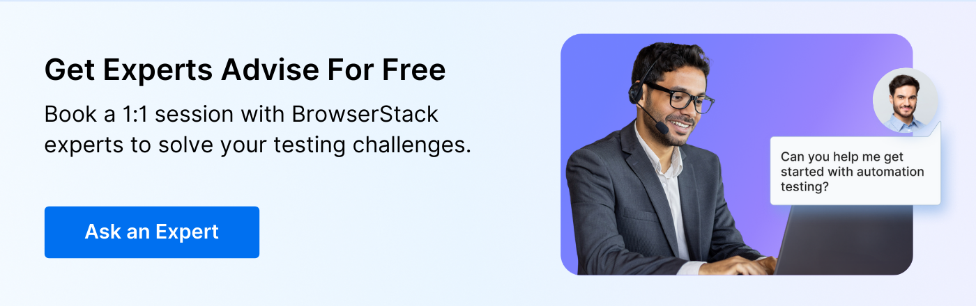 Expert Advice Inline Banner