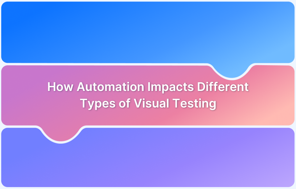 How Automation Impacts Different Types of Visual Testing