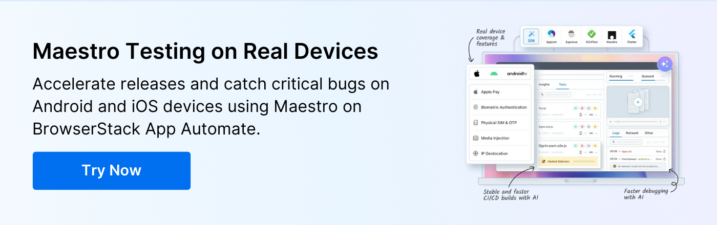 Maestro Testing Banner
