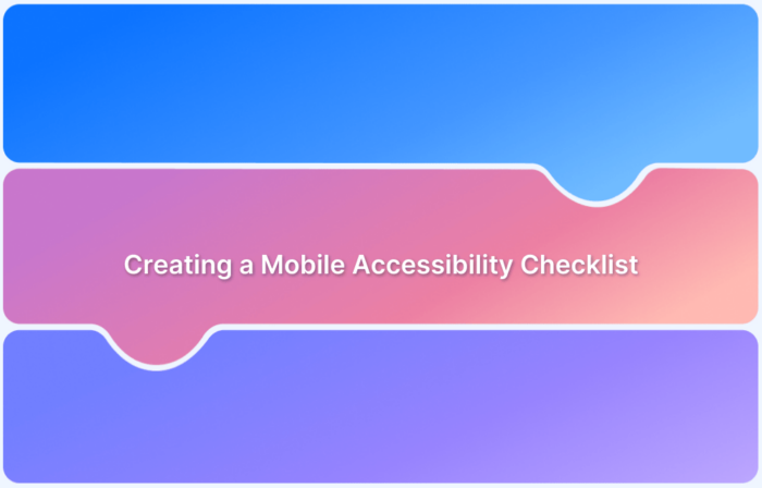 Mobile Accessibility Checklist