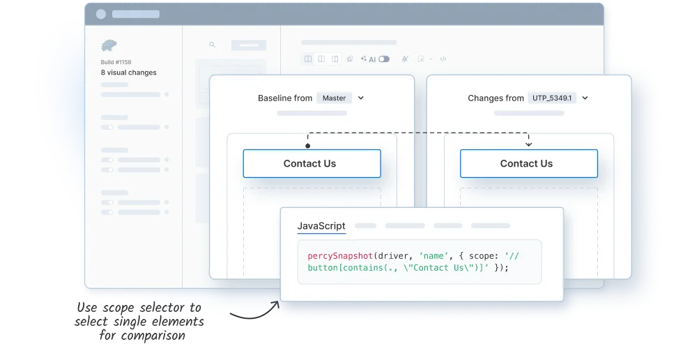 Capture screenshot for single elements