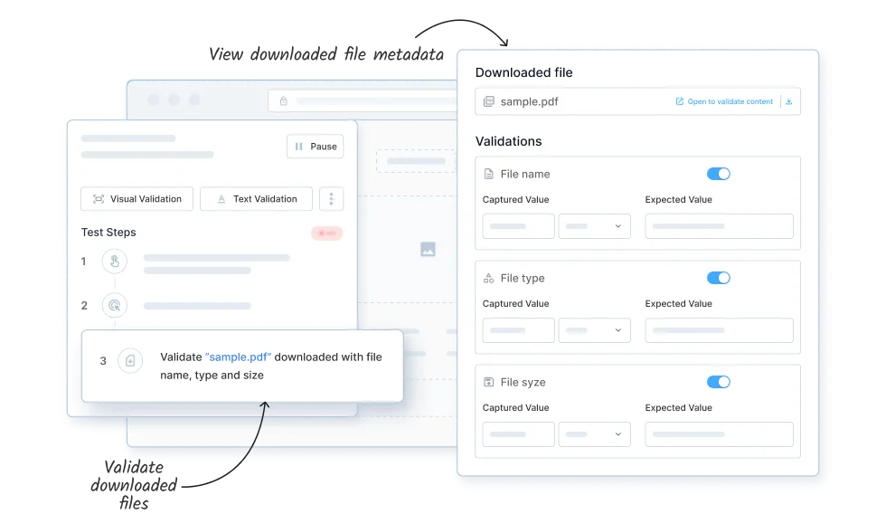 Author tests instantly by recording actions