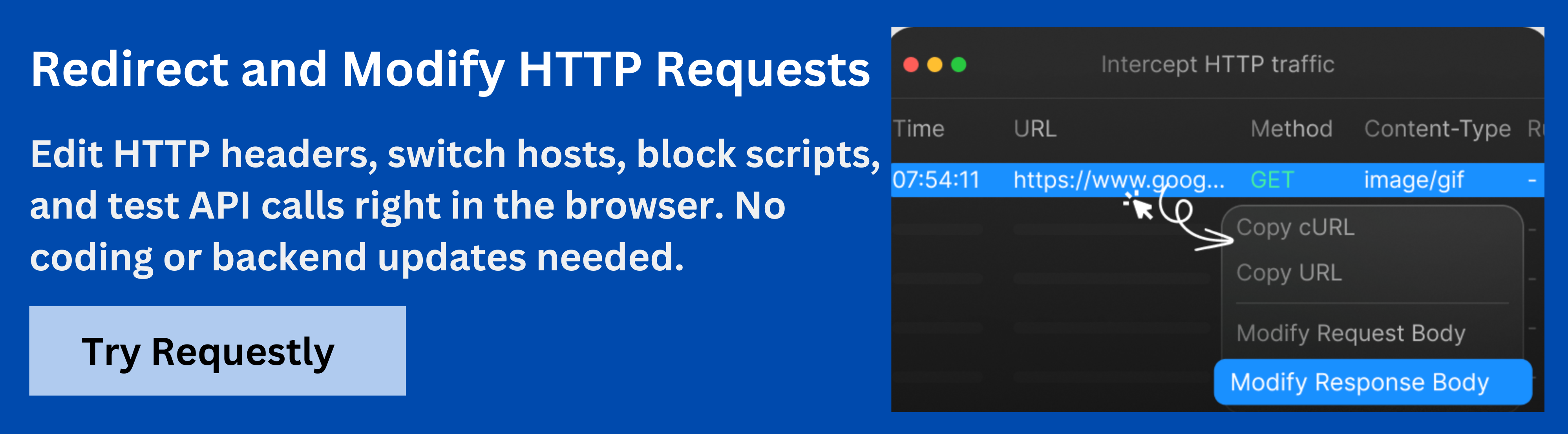 HTTP Interceptor Requestly