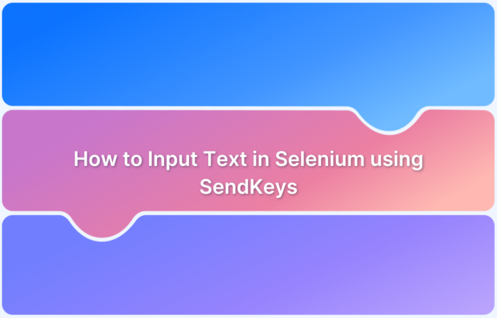 How to Input Text in Selenium using SendKeys