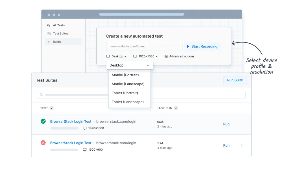 Achieve comprehensive coverage with advanced testing types