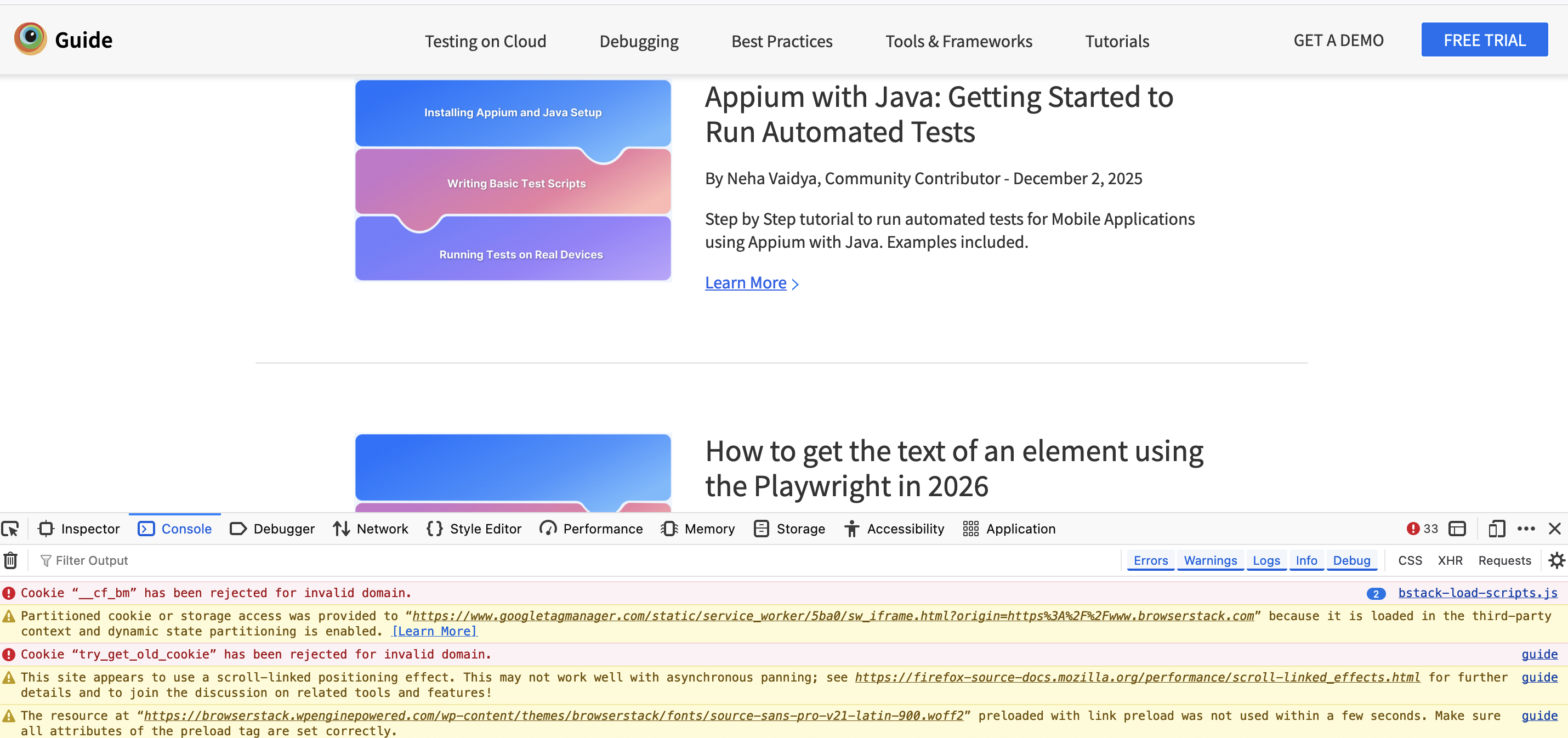 Inspect Elements on Firefox Mac Step 2